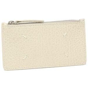 Maison Margiela Four Stitch Logo Zip Card Holder ~ Beige